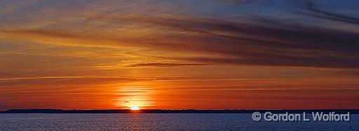 Sunset Over Powderhorn Lake Panorama_27622-4.jpg - Photographed near Port Lavaca, Texas, USA.